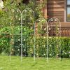 4 Pack 71 x 20 Inches Metal Garden Trellis for Climbing Plants