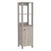 St. Clair Linen Cabinet, Two Interior Shelves, Two Open Shelves, Single Door