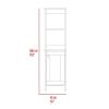St. Clair Linen Cabinet, Two Interior Shelves, Two Open Shelves, Single Door