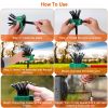 360° Flexible Lawn Sprinkler Automatic 12 Tubes Garden Water Irrigation Sprayers Garden Sprinkler