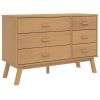 Drawer Cabinet OLDEN Brown Solid Wood Pine