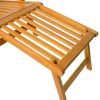 Patio Deck Chairs with Footrests 2 pcs Solid Wood Acacia