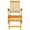 Patio Deck Chairs with Footrests 2 pcs Solid Wood Acacia