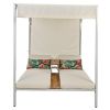 U_STYLE Outdoor Patio Sunbed Daybed with Cushions, Adjustable Seats