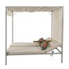 U_STYLE Outdoor Patio Sunbed Daybed with Cushions, Adjustable Seats