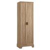 Storage Cabinet with Two Doors for Bathroom, Office, Adjustable Shelf, MDF Board