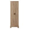 Storage Cabinet with Two Doors for Bathroom, Office, Adjustable Shelf, MDF Board