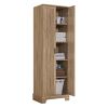 Storage Cabinet with Two Doors for Bathroom, Office, Adjustable Shelf, MDF Board